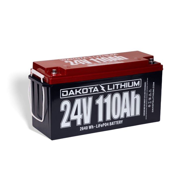 Dakota Lithium 24v 110Ah Deep Cycle LiFePO4 Single Battery Batteries Dakota Lithium