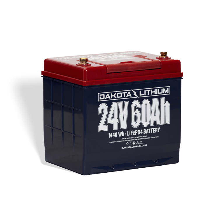 Dakota Lithium 24v 60Ah Deep Cycle LiFePO4 Single Battery Batteries Dakota Lithium