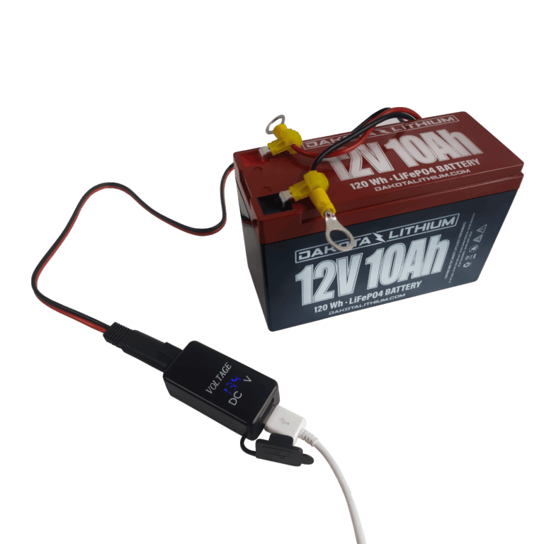 Dakota Lithium USB Phone Charger, Voltmeter, & Terminal Adapter Wiring Kit Batteries Kit Dakota Lithium