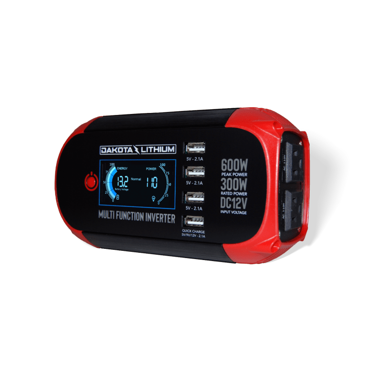 Dakota Lithium Multi Function 300W Power Inverter DC 12V to 110V AC Converter Converter/Charger Dakota Lithium