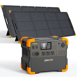 PECRON E1500LFP Expandable Portable Power Station 2200W 1536Wh Solar Generators PECRON