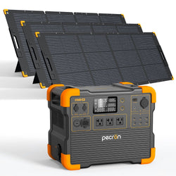 PECRON E1500LFP Expandable Portable Power Station 2200W 1536Wh Solar Generators PECRON