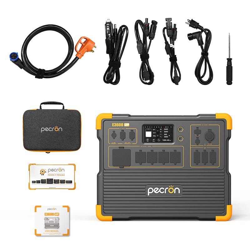 PECRON E3600LFP Solar Generator Kit 3600W 3072Wh (Pre-Order | Ships: End of June) Solar Generators PECRON