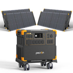 PECRON E3800LFP Portable Power Station 4200W 3840Wh + FREE 30A AC Cable & Free Cart (Until Supplies Last)