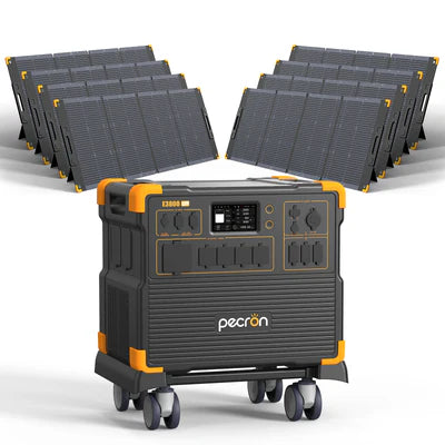 PECRON E3800LFP Portable Power Station 4200W 3840Wh + FREE 30A AC Cable & Free Cart (Until Supplies Last)