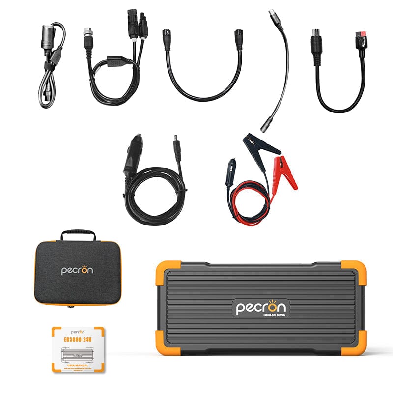 PECRON EB3000-24V Expansion Battery 3072Wh for E2000LFP ONLY Solar Generators PECRON