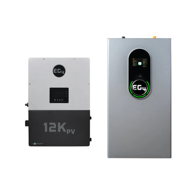 EG4 12kPV Hybrid Inverter | 48V | 12000W Input | 8000W Output | 120/240V Split Phase + EG4-WallMount Indoor Battery 280AH | 51.2V | 14.3kWh Solar Kits EG4 1 EG4 12kPV + 1 x EG4-WallMount Indoor Battery | 14.3kWh Capacity