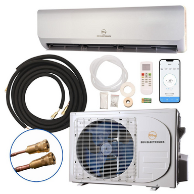 EG4 Hybrid AC/DC Solar Mini Split Air Conditioner Heat Pump 24000 BTU Direct Solar Input Solar Accessories EG4