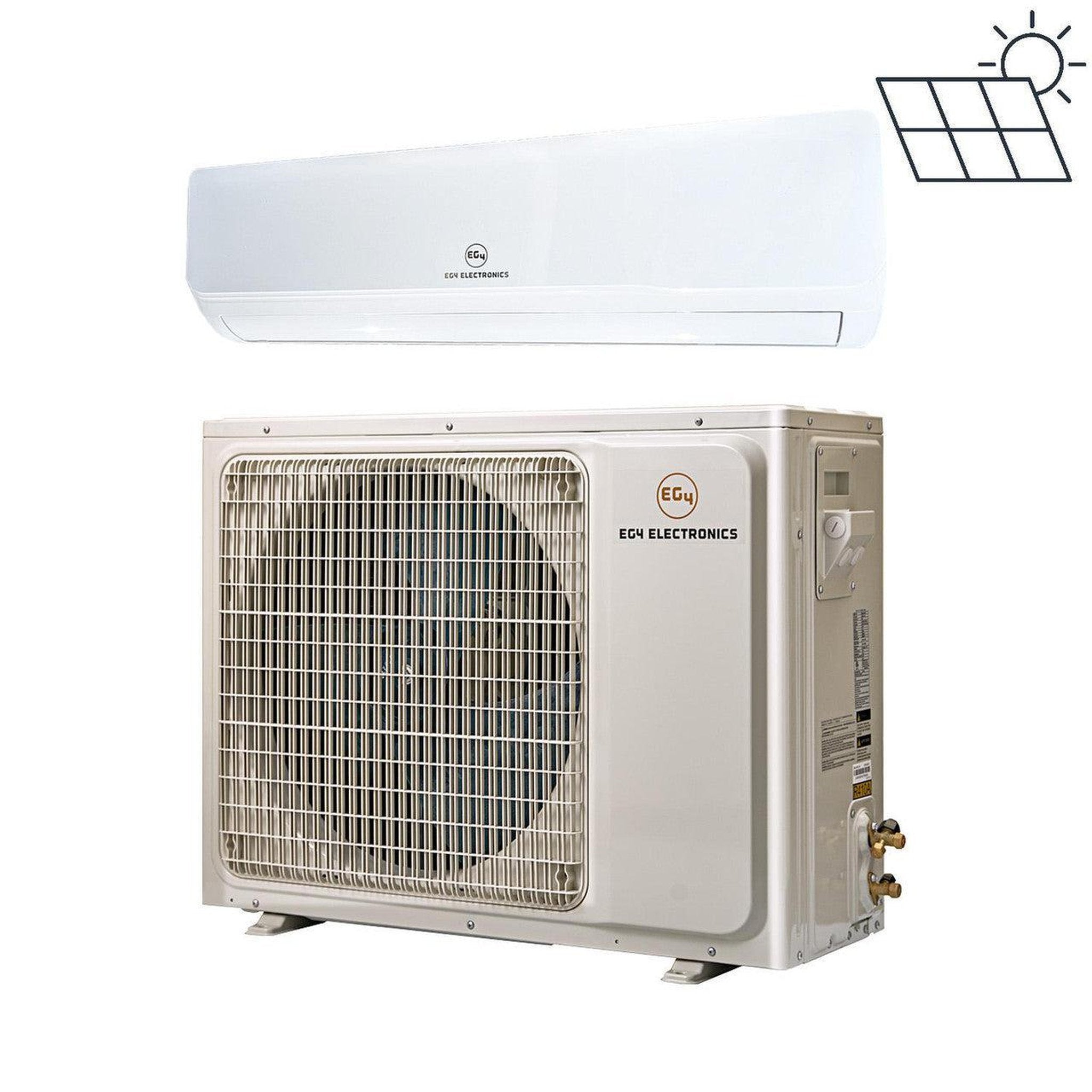 EG4 Hybrid AC/DC Solar Mini Split Air Conditioner Heat Pump 12000 BTU | SEER2 22 | Plug-N-Cool Do-It-Yourself Installation Appliances EG4