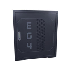 EG4 Pre-Assembled EG4 Enclosed Battery Rack | 3 Slot | Wheels Included | Bus Bar Covers | Welded (Grey) Accessories EG4