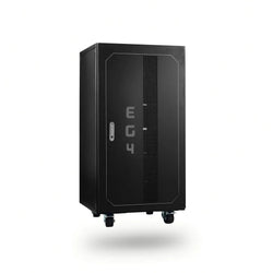 EG4 Pre-Assembled EG4 Enclosed Battery Rack | 6 Slot | Wheels Included | Bus Bar Covers | Welded (Grey) Solar Accessories EG4