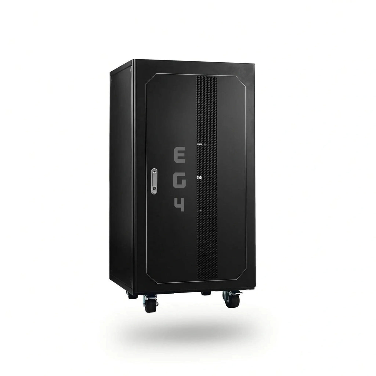 EG4 Pre-Assembled EG4 Enclosed Battery Rack | 6 Slot | Wheels Included | Bus Bar Covers | Welded (Grey) Solar Accessories EG4