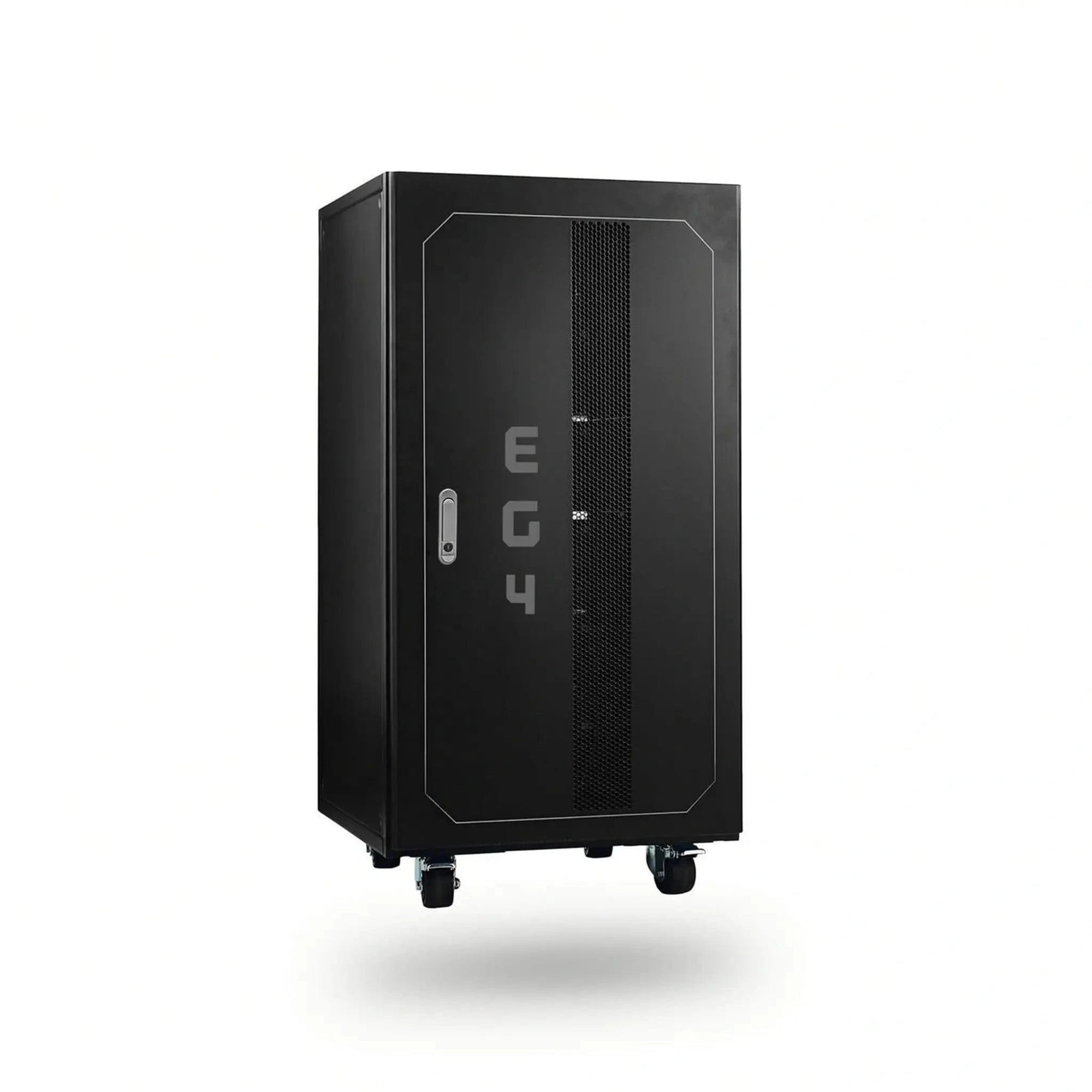 EG4 Pre-Assembled EG4 Enclosed Battery Rack | 6 Slot | Wheels Included | Bus Bar Covers | Welded (Grey) Solar Accessories EG4