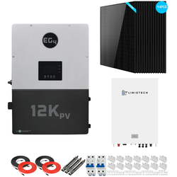 EG4 12kPV Complete Hybrid Solar Kit | 5.8kW Solar | 10-16kWh Wall Mount Batteries