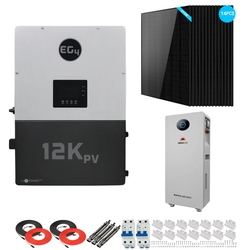EG4 12kPV Complete Hybrid Solar Kit | 5.8kW Solar | 10-16kWh Wall Mount Batteries