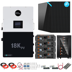 EG4 18kPV Complete Hybrid Solar Kit | 10kW Solar | 20.4kWh Server Rack Batteries