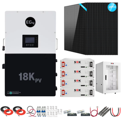 EG4 18kPV Complete Hybrid Solar Kit | 10kW Solar | 20.4kWh Server Rack Batteries