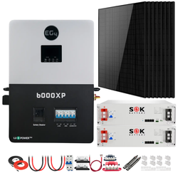 EG4 6000XP Complete Off-Grid Solar Kit | 3.32kW Solar | 10.2kWh Server Rack Batteries