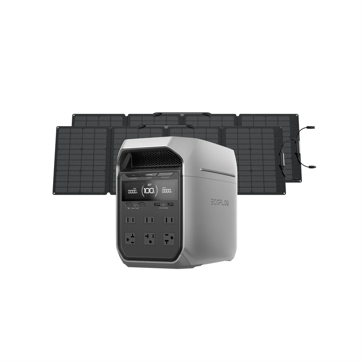 EcoFlow DELTA 3 Plus + 2*110W Solar Panel Solar Energy Kits EcoFlow