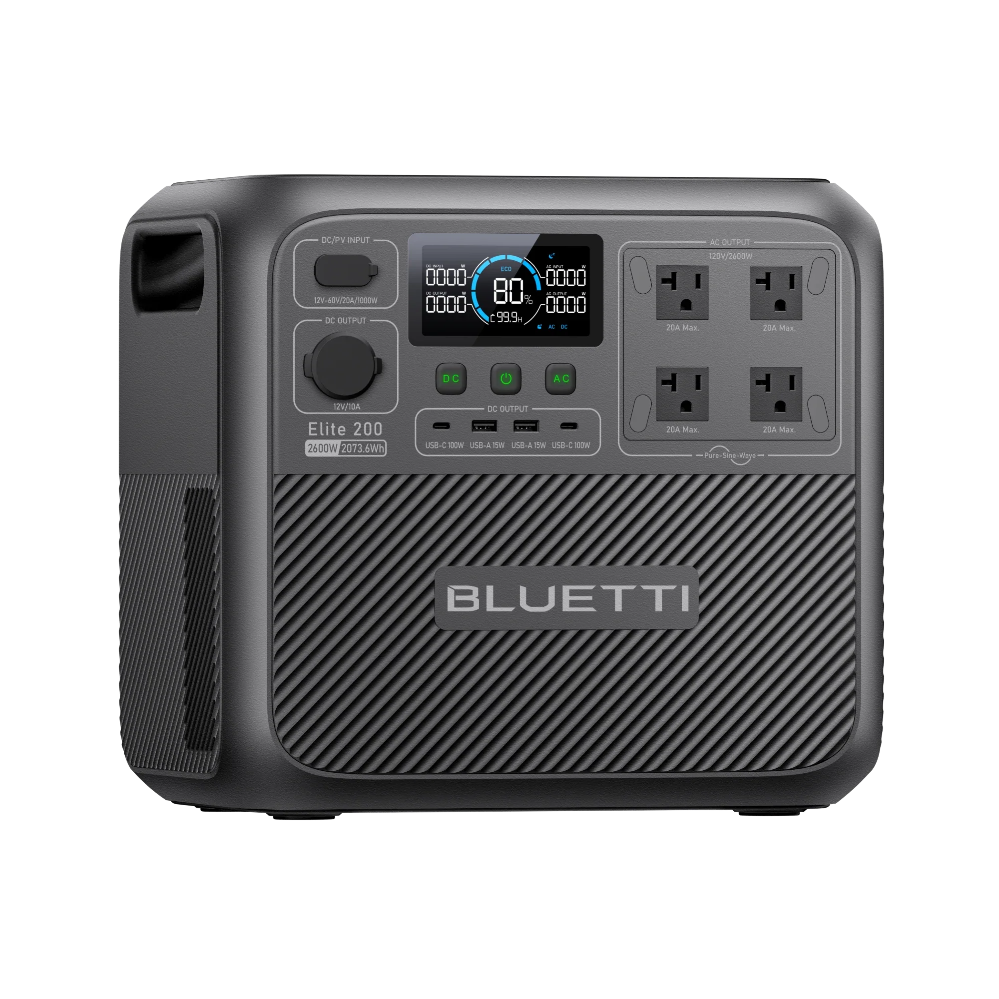 BLUETTI Elite 200 V2 Portable Power Station | 2600W 2073.6Wh