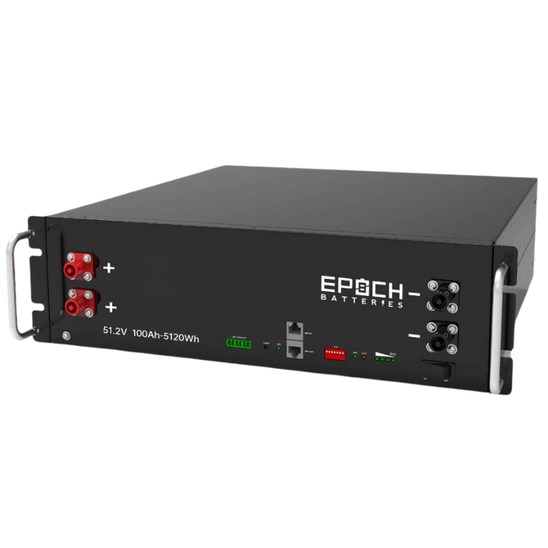 Epoch 48V 100Ah 5.12kWh - Self-Heating Server Rack Lithium Battery