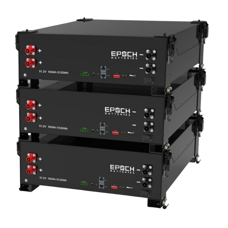 Epoch 48V 100Ah 5.12kWh - Self-Heating Server Rack Lithium Battery