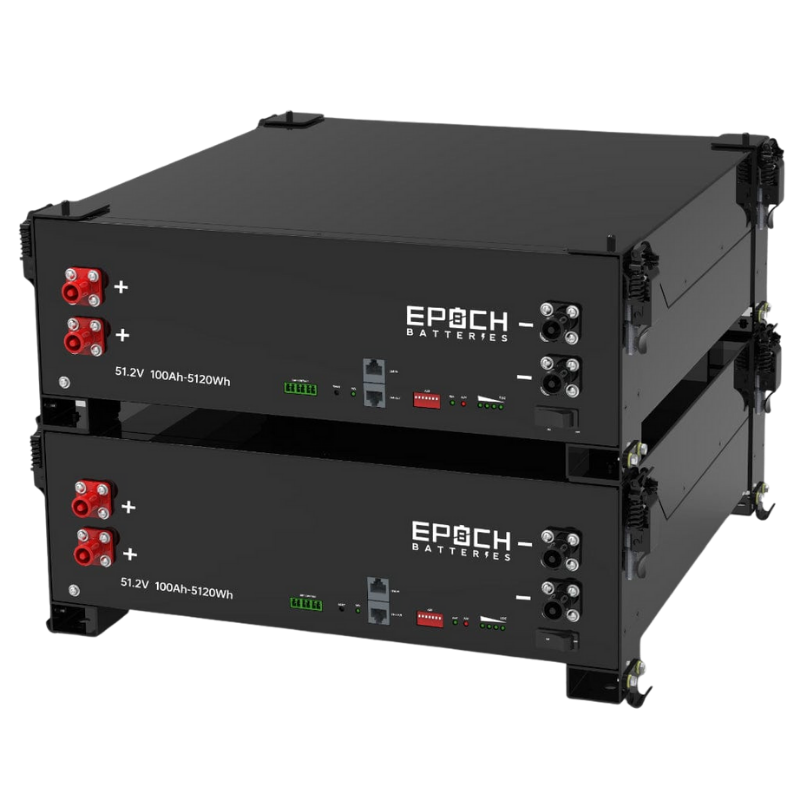 Epoch 48V 100Ah 5.12kWh - Self-Heating Server Rack Lithium Battery
