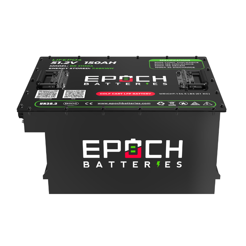 Epoch 48V 150Ah Golf Cart Battery Complete Kit - Lithium (LiFePO4)