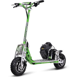 MotoTec/UberScoot 70x 2-Speed Gas Scooter Green Gas Scooters MotoTec