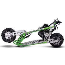 MotoTec/UberScoot 70x 2-Speed Gas Scooter Green Gas Scooters MotoTec