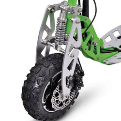 MotoTec/UberScoot 70x 2-Speed Gas Scooter Green Gas Scooters MotoTec