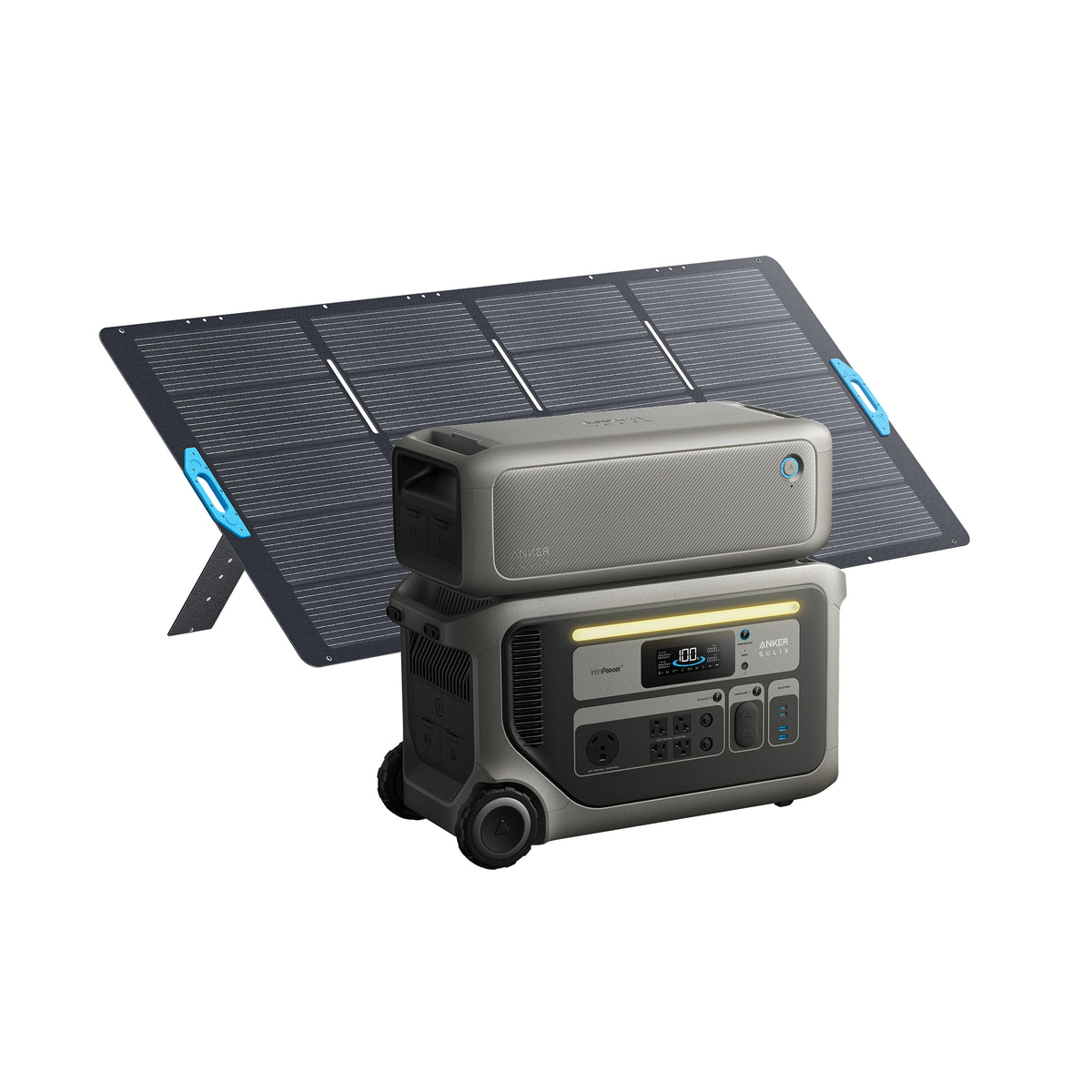 Anker SOLIX F3000 Portable Power Station + BP3000 Expansion Battery + 400w Solar Panel