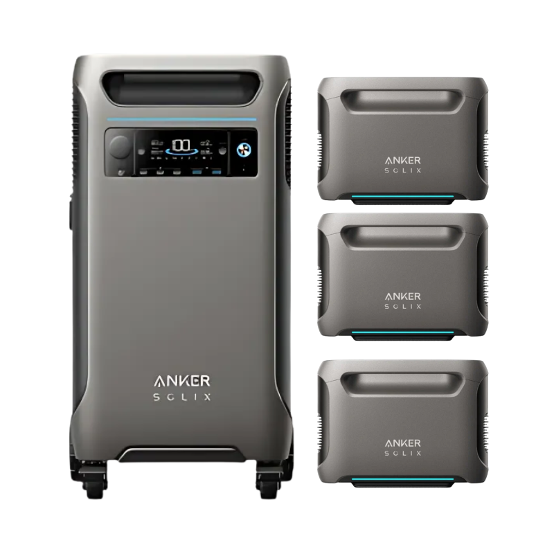 Anker SOLIX F3800 + Expansion Batteries Solar Generator Kits Anker F3800 + 3 x Expansion Batteries (15.36 kWh)