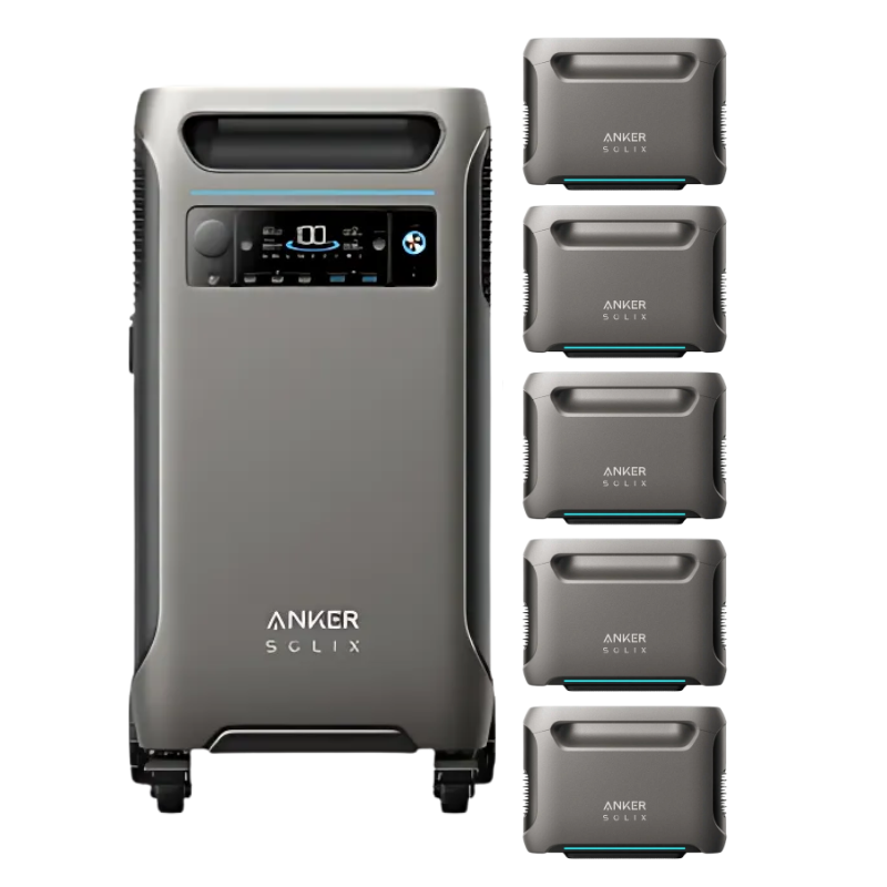 Anker SOLIX F3800 + Expansion Batteries Solar Generator Kits Anker F3800 + 5 x Expansion Batteries (23.04 kWh)