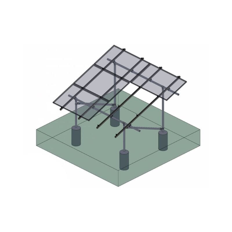 Tamarack Ground Mount Kit Racking Tamarack GM KIT A - 3 Modules - 132" - for 4 Posts