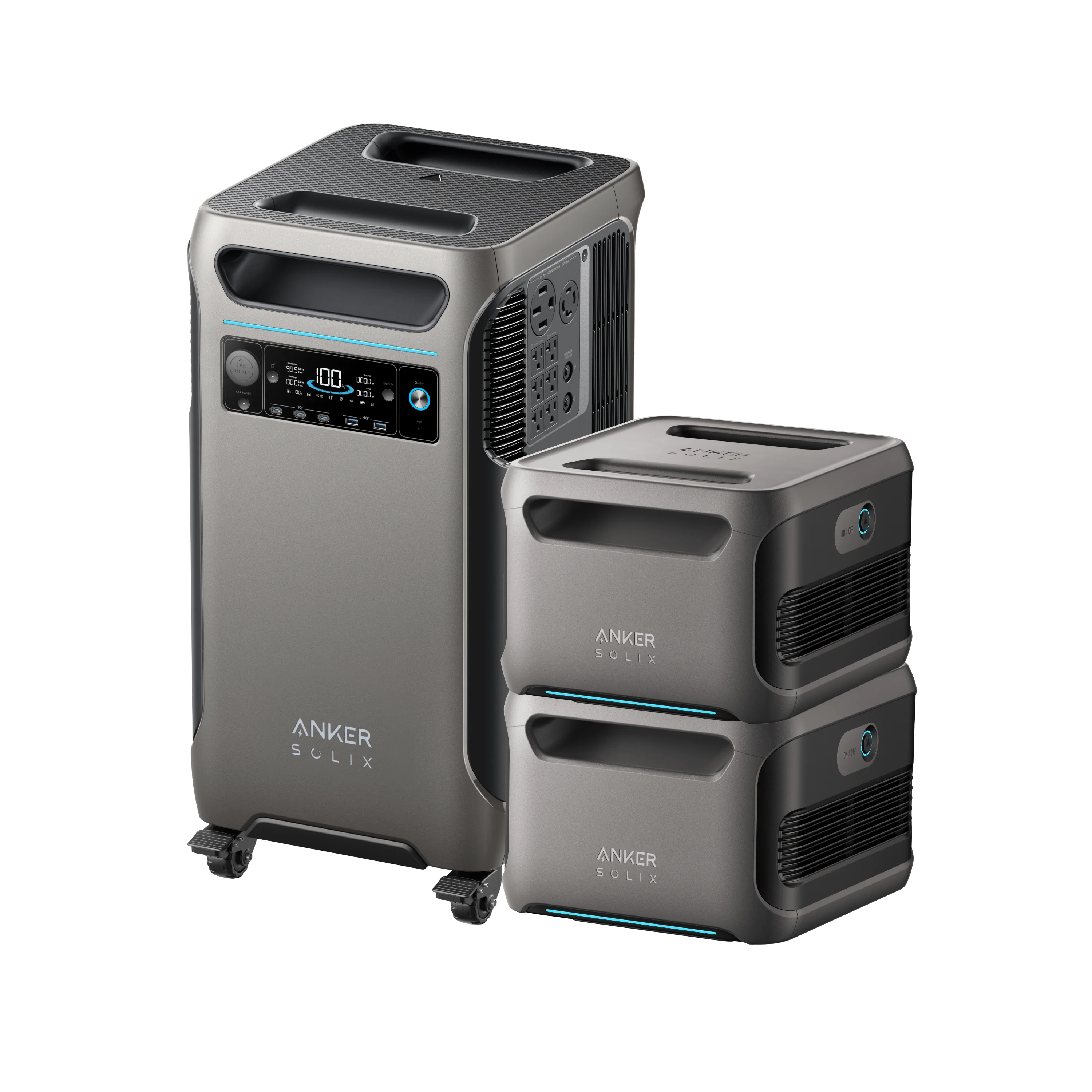 Anker SOLIX F3800 Portable Power Station + 2× Expansion Battery