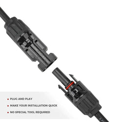 BougeRV Solar Connectors Y Branch Parallel Adapter Cable Wire Accessories BougeRV