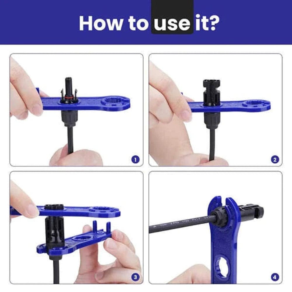 BougeRV 1 Pair Solar Connector Tool Assembly Spanners Accessories BougeRV