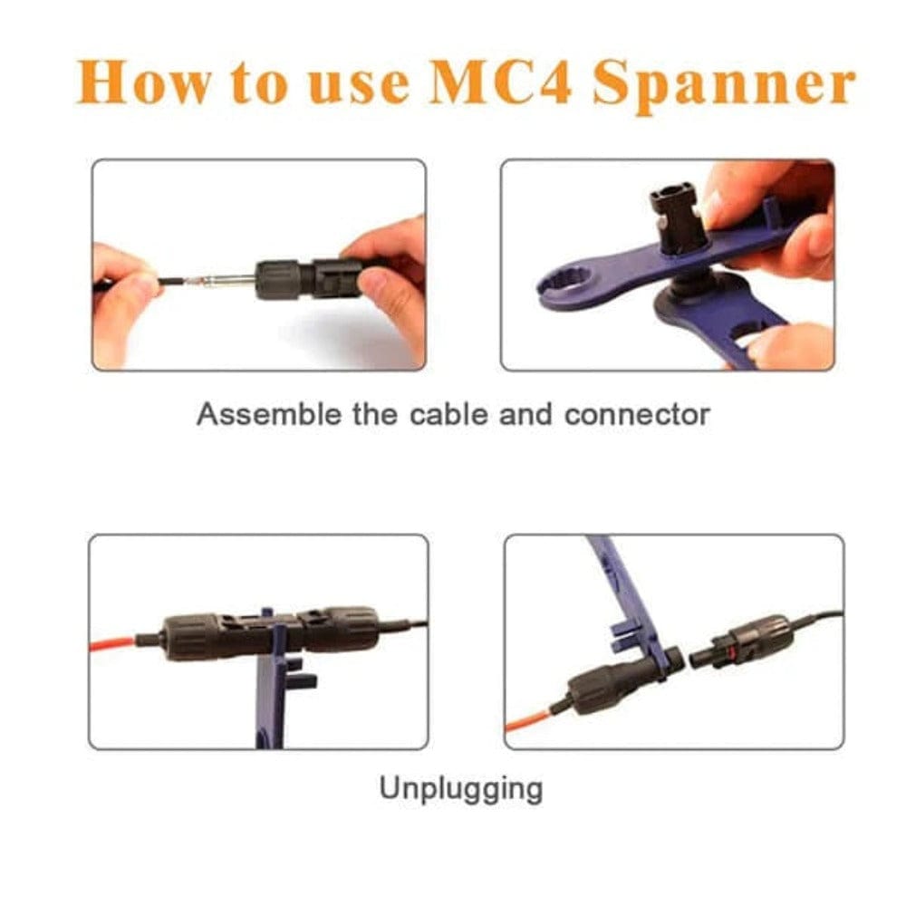BougeRV Solar Connectors Crimp Tool Kit for 10/11/12/13 AWG Solar Wire 6 Pairs Accessories BougeRV