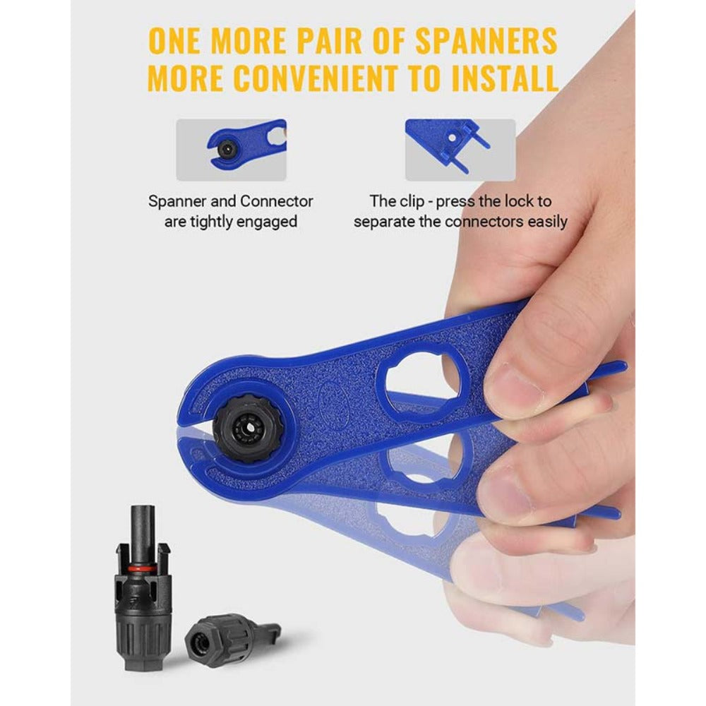How To Use The Spanner In BougeRV 12 PCS Solar Connectors with Spanners 6 Pairs Male/Female(10AWG)