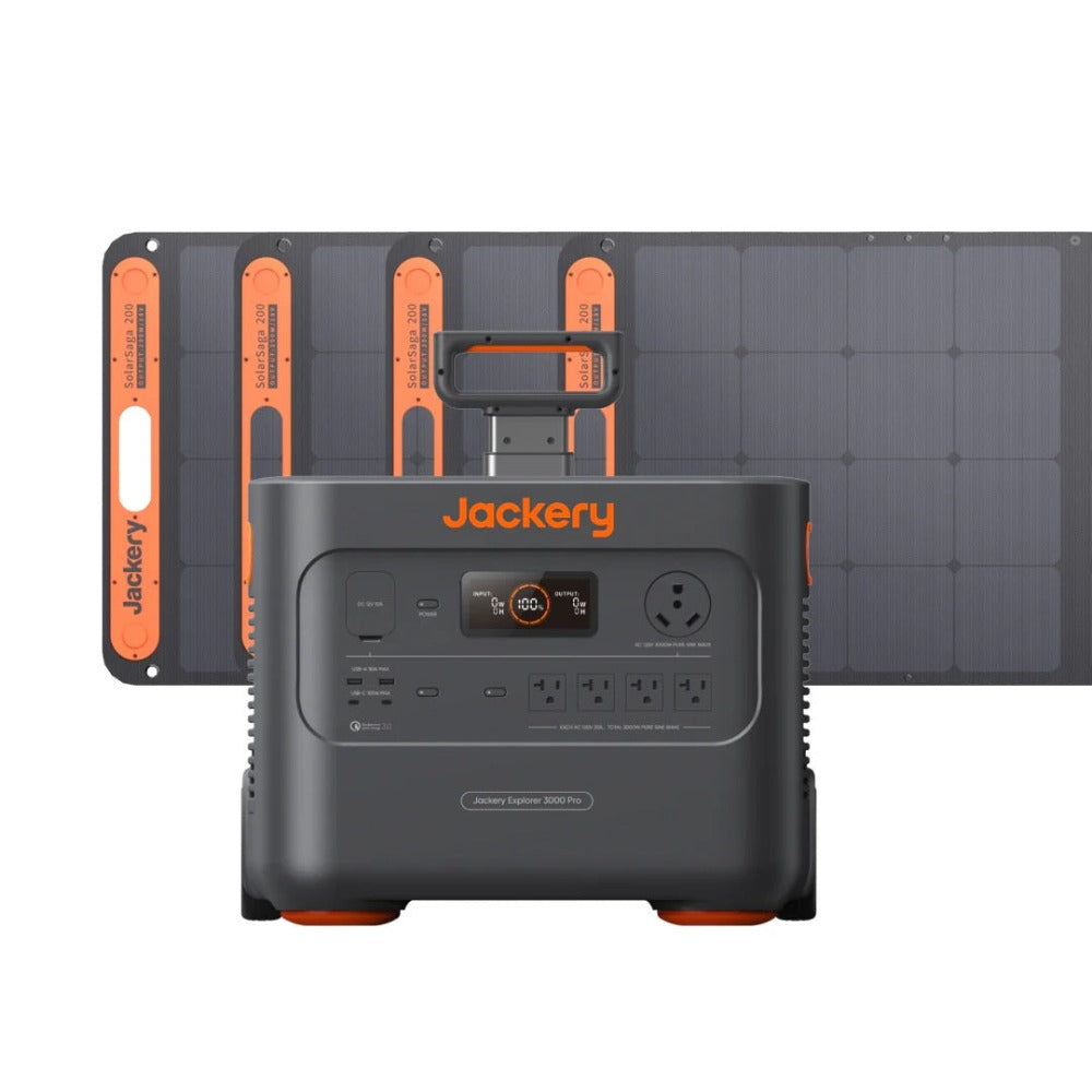 Jackery Explorer 3000 Pro + SolarSaga 200W x4