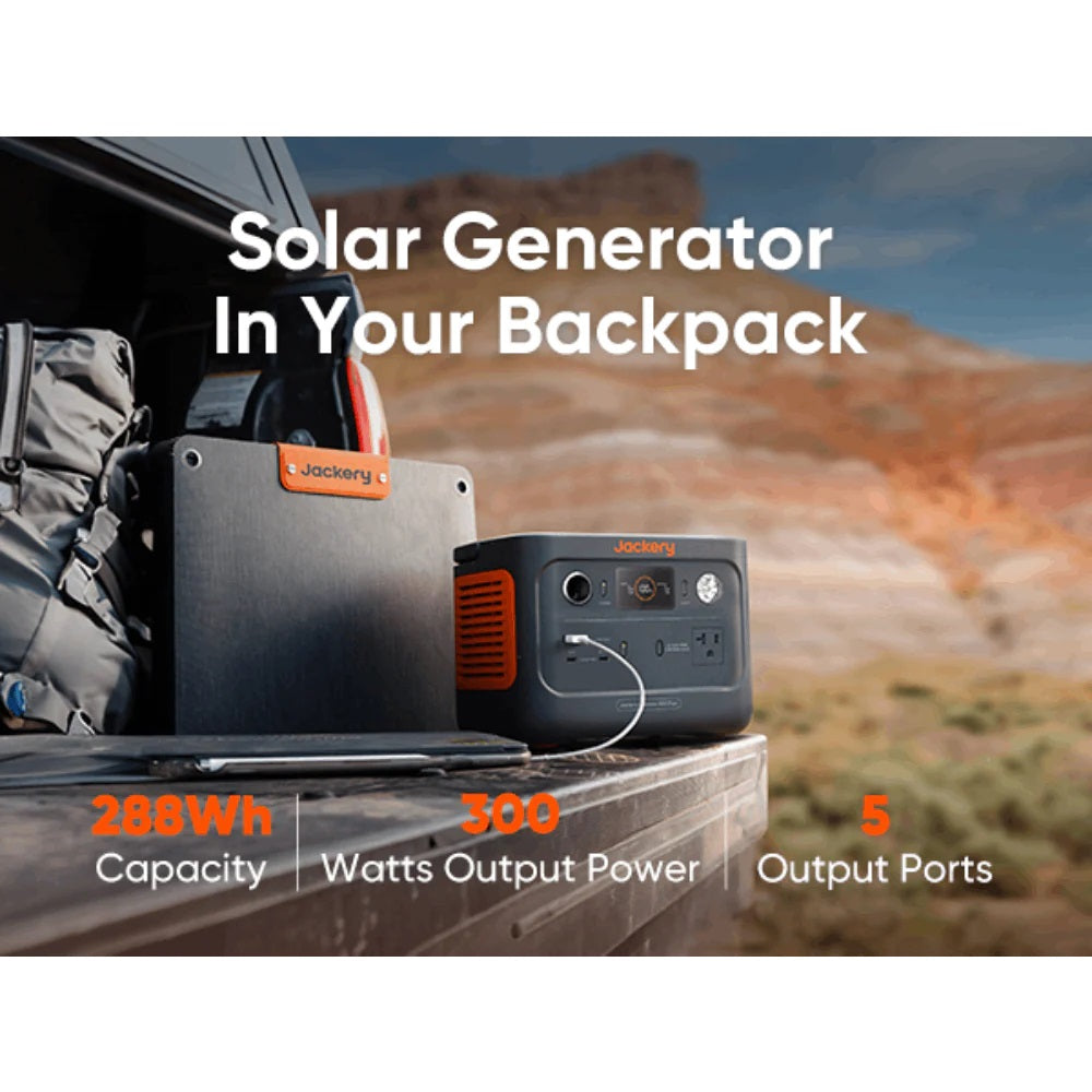 Jackery Explorer 300 Plus Portable Power Station With A Backpack