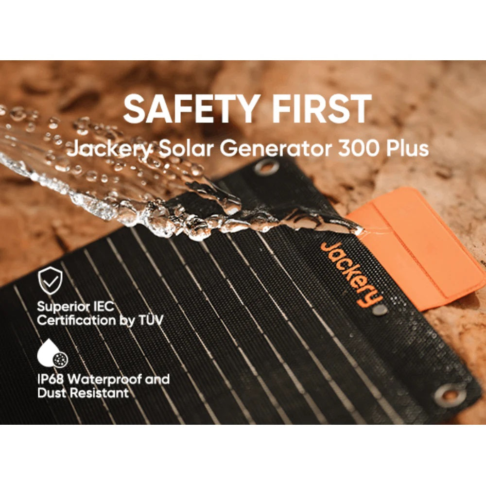 Jackery Solar Generator 300 Plus With Waterproof Solar Panel