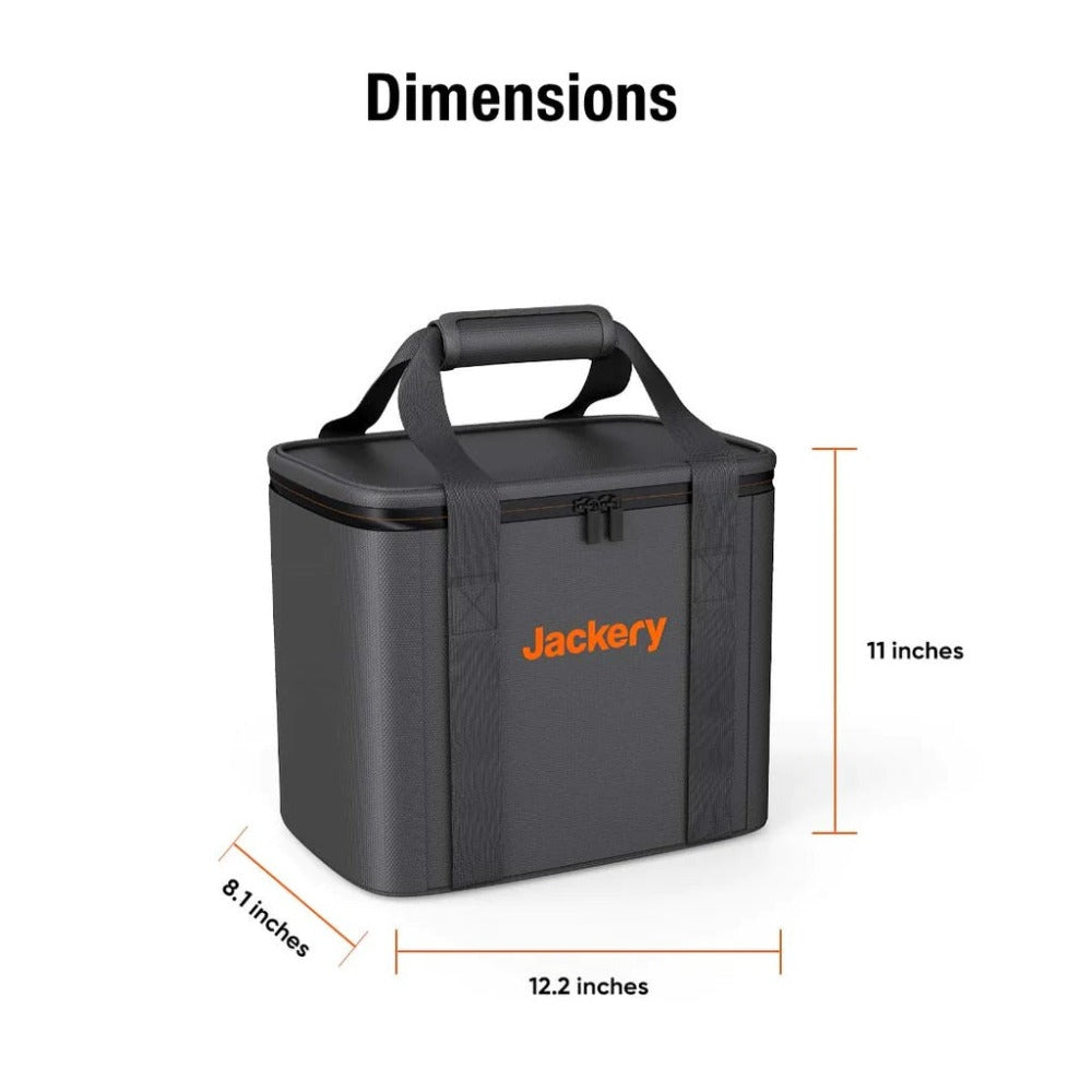 Jackery Upgraded Carrying Case Bag for Explorer 500/300 Plus/300/240 (S) Dimension