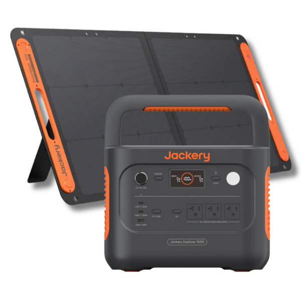Jackery Explorer 1000 V2 Portable Power Station with Solar Panel
