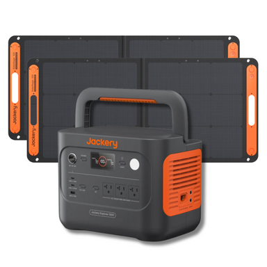 Jackery Explorer 2000 v2 Portable Power Station + 2 x 100W SolarSaga Panel Portable Power Station Jackery