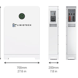 LINIOTECH 14.33KWH Lifepo4 48V 280Ah Battery Storage IP65 Outdoor Rated Floor Mount