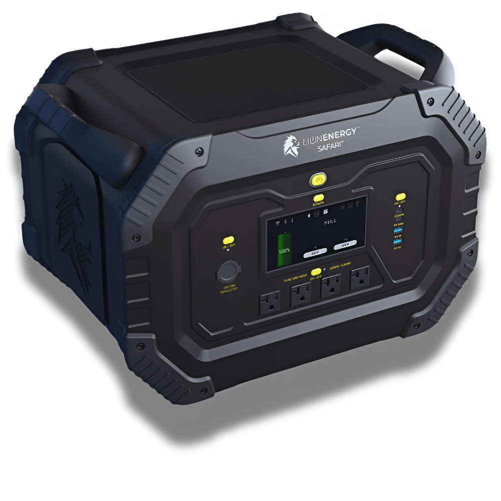 Lion Energy Safari Power Generator - 3,000W, 1612Wh LiFePO4 Solar Generators Lion Energy