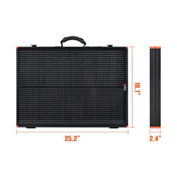 RICH SOLAR MEGA 100 Portable Briefcase Charging Kit | 100 Watt Portable Solar Panel | Premium 12V Portable Solar Panel for Generators, Boats, Power Stations | High Efficiency Solar Panels RICH SOLAR