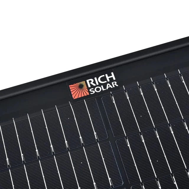 RICH SOLAR MEGA 100 Portable Briefcase Charging Kit | 100 Watt Portable Solar Panel | Premium 12V Portable Solar Panel for Generators, Boats, Power Stations | High Efficiency Solar Panels RICH SOLAR